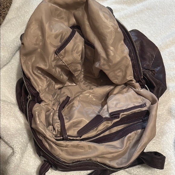 Michael Kors Rich Aubergine Leather Tote - Picture 3 of 3